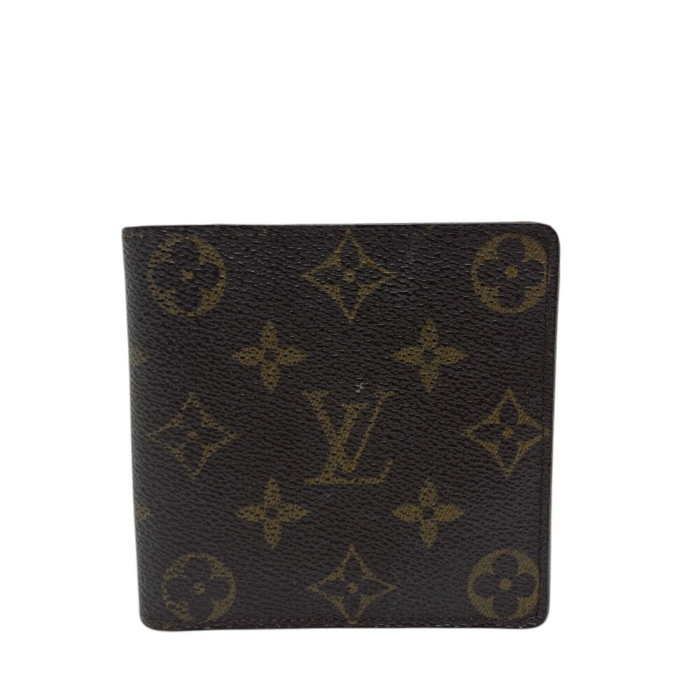 LOUIS VUITTON M61675 Portefeuille Marco Wallet, Bi-fold Monogram Canvas, Men'...